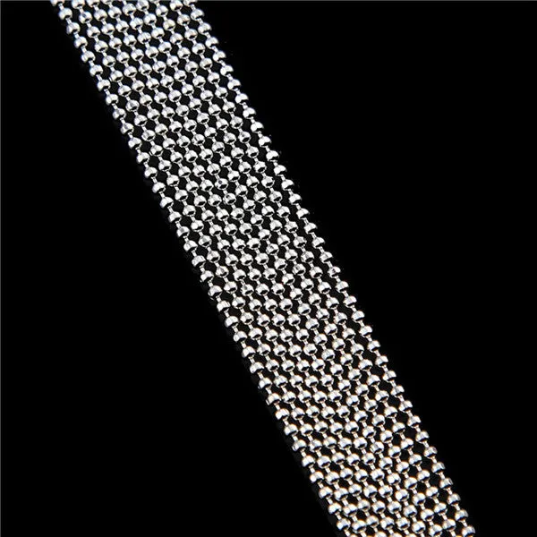 10pcs/lot 1 mm Metal Ball Bead Link Chains Gold Silver Plated For DIY Making Jewelry Necklace Bracelet Accessories