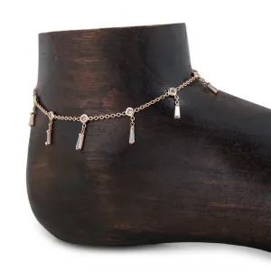 11 DIAMOND BAGUETTE ANKLET