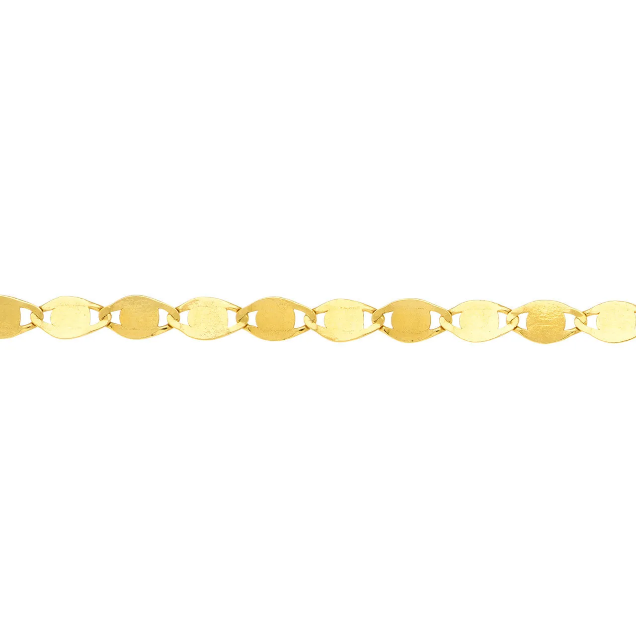 14K Yellow Gold Valentina Chain Anklet