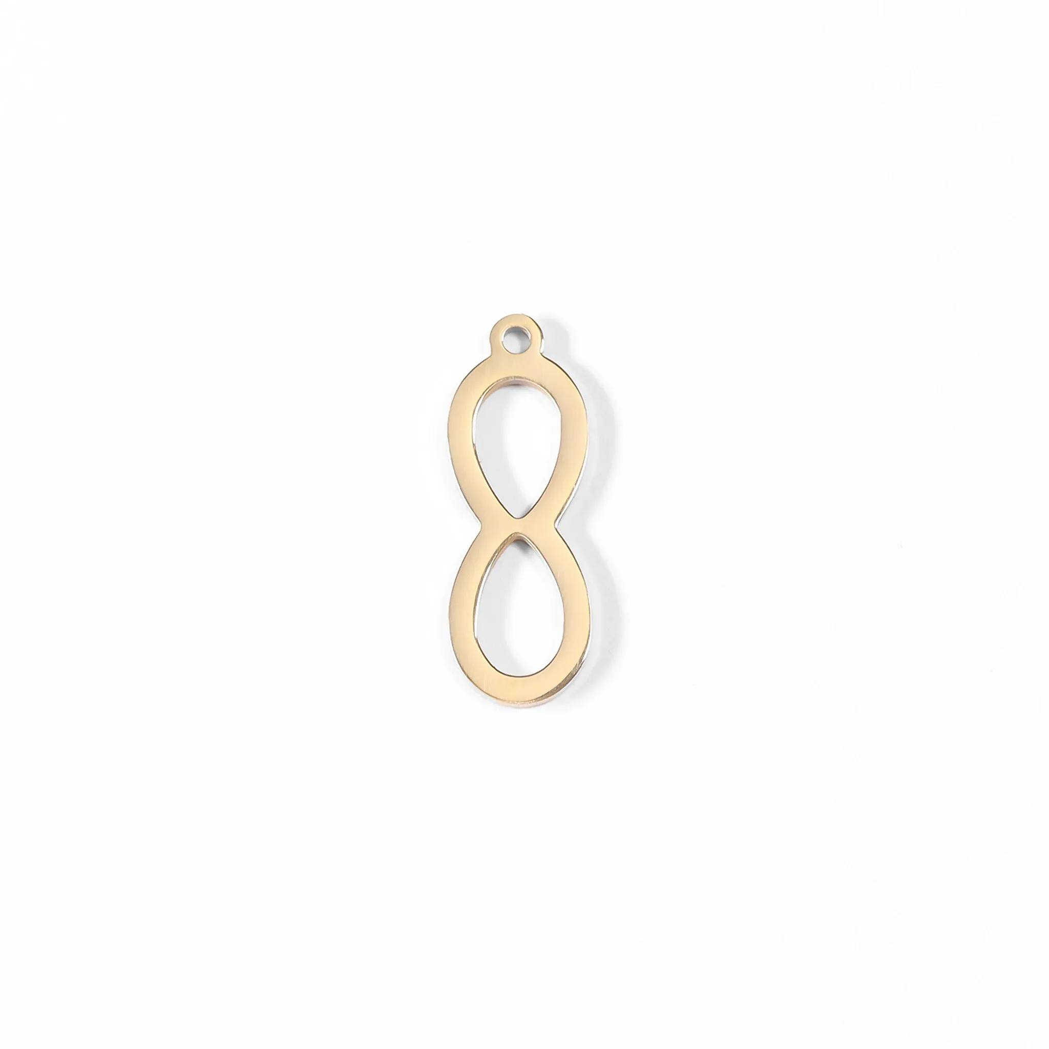 18K Gold PVD Stainless Steel Infinity Charm / PDL0008