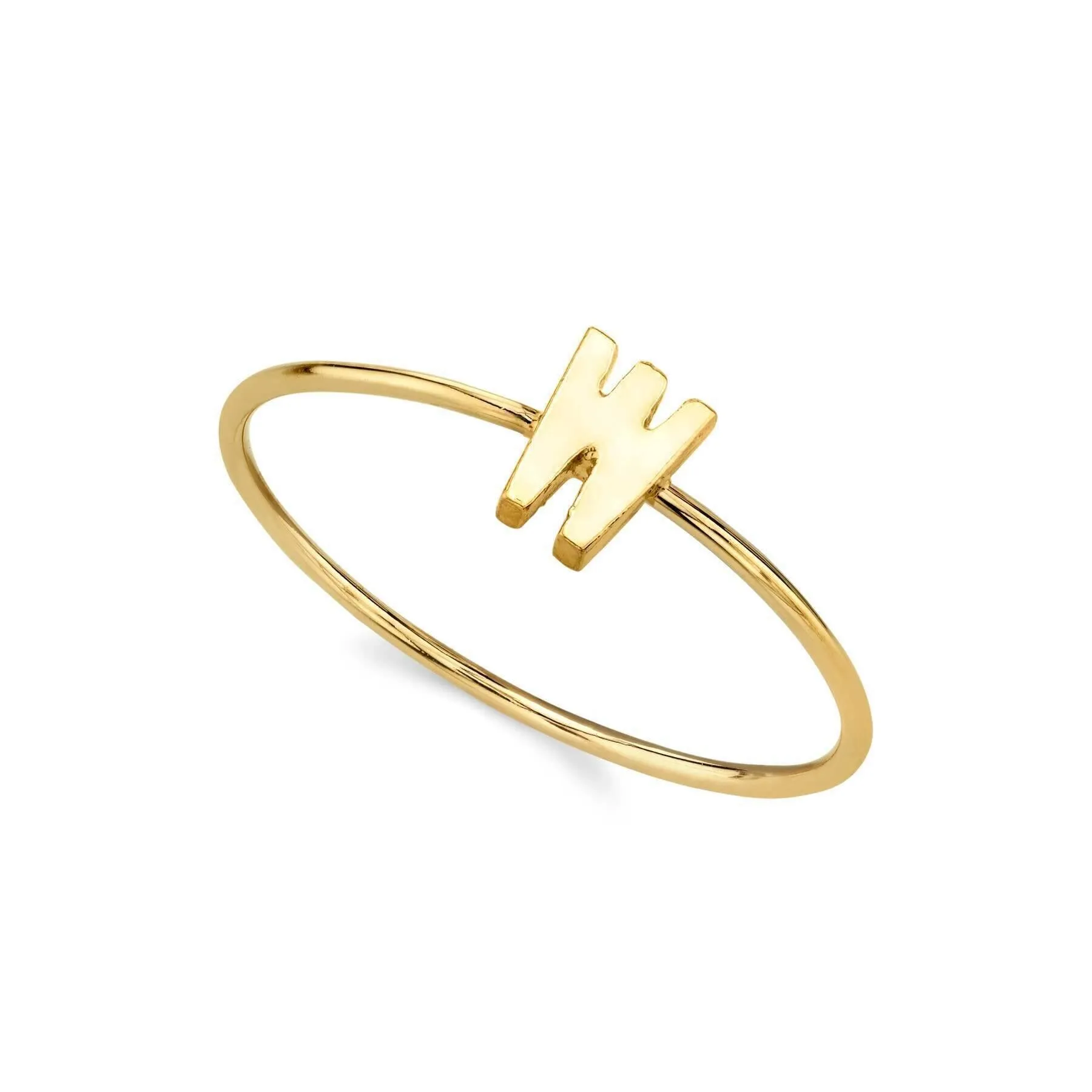 1928 Jewelry Gold Initial Ring Size 7