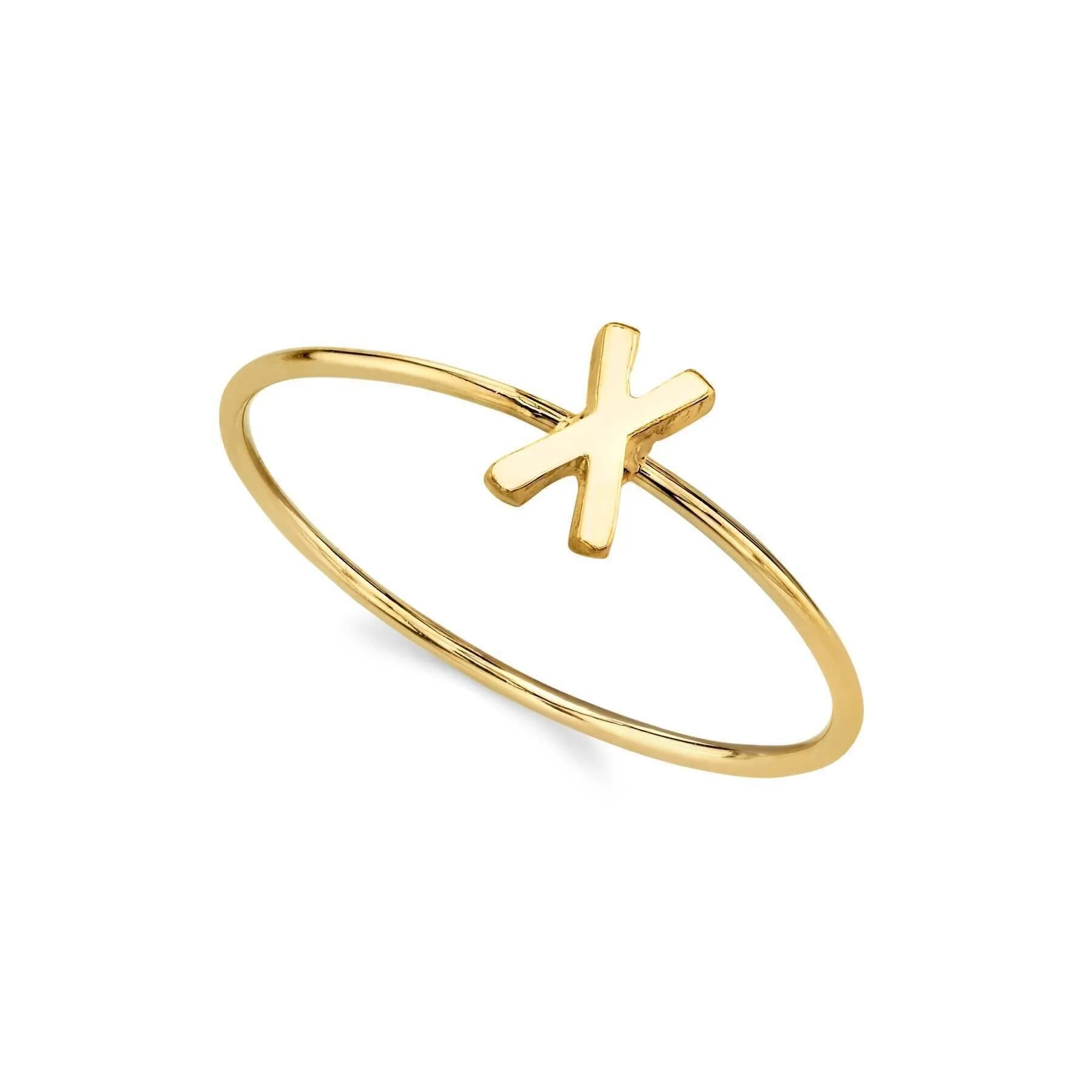 1928 Jewelry Gold Initial Ring Size 7