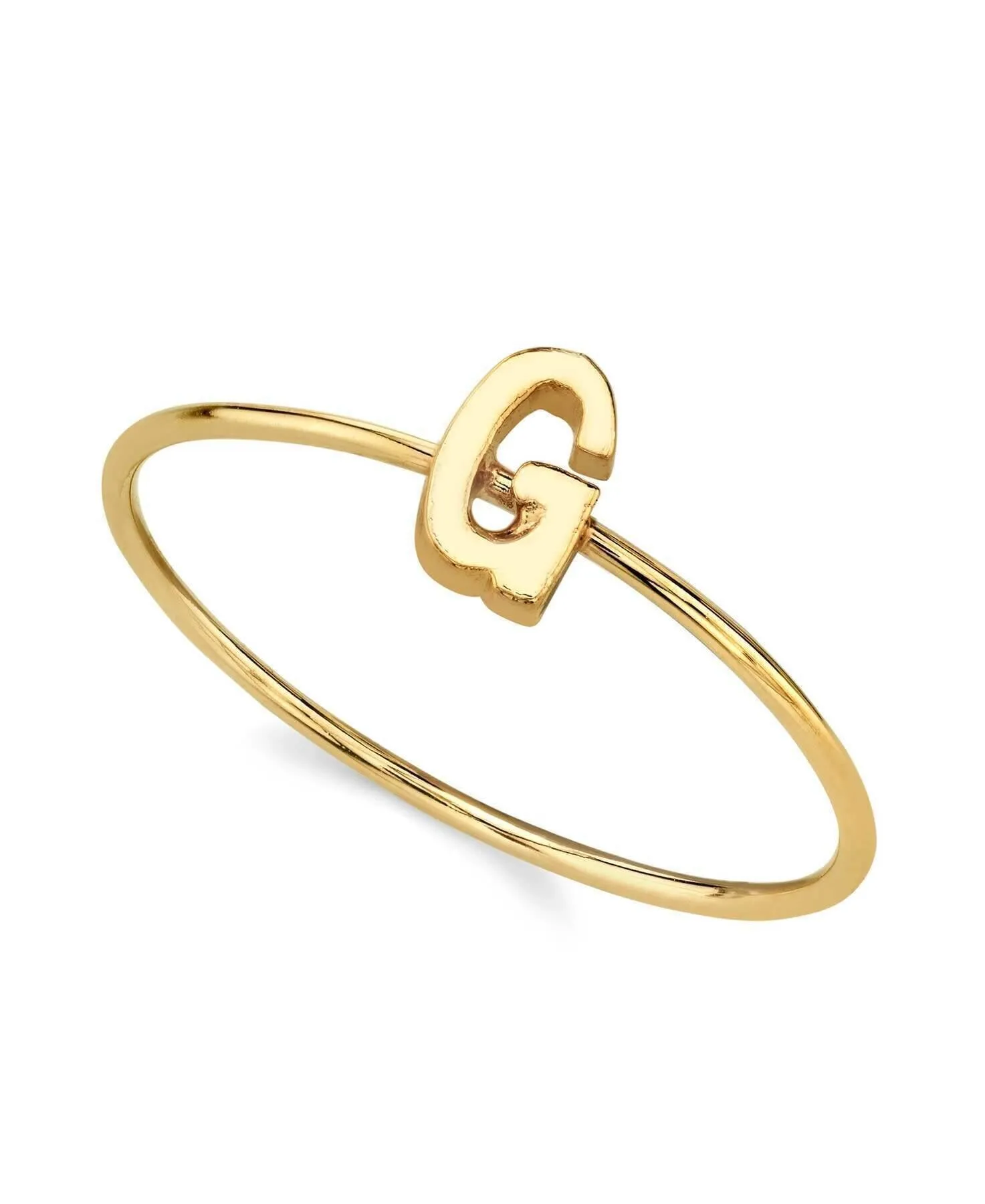 1928 Jewelry Gold Initial Ring Size 7