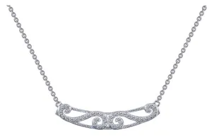 9N052CLP Simulated Diamond Necklace