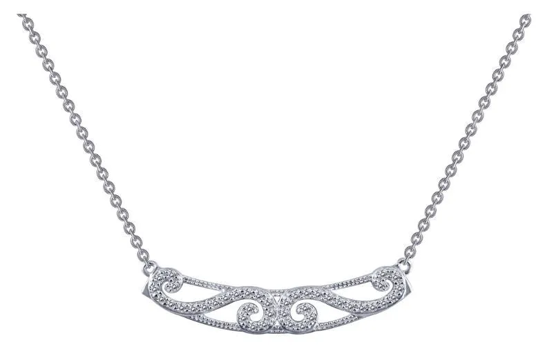 9N052CLP Simulated Diamond Necklace