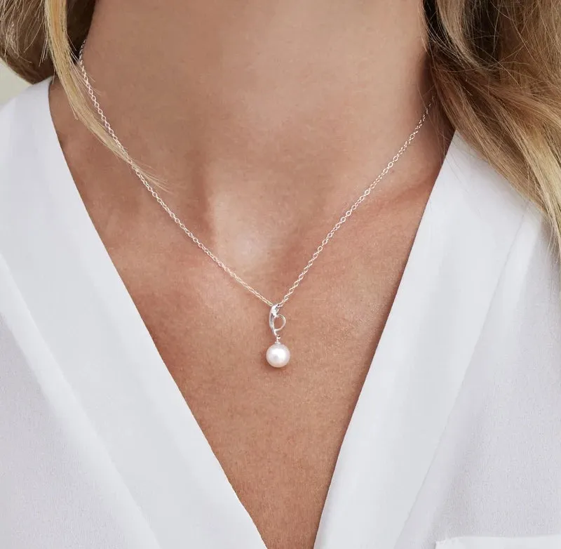 Akoya Pearl & Diamond Symphony Pendant- Choose Your Pearl Color