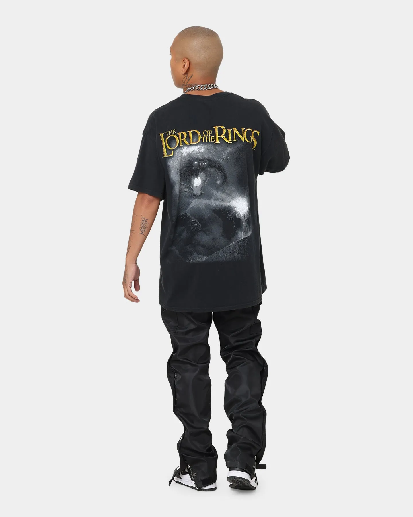 American Thrift X Lord Of The Rings Fellowship T-Shirt Washed Black