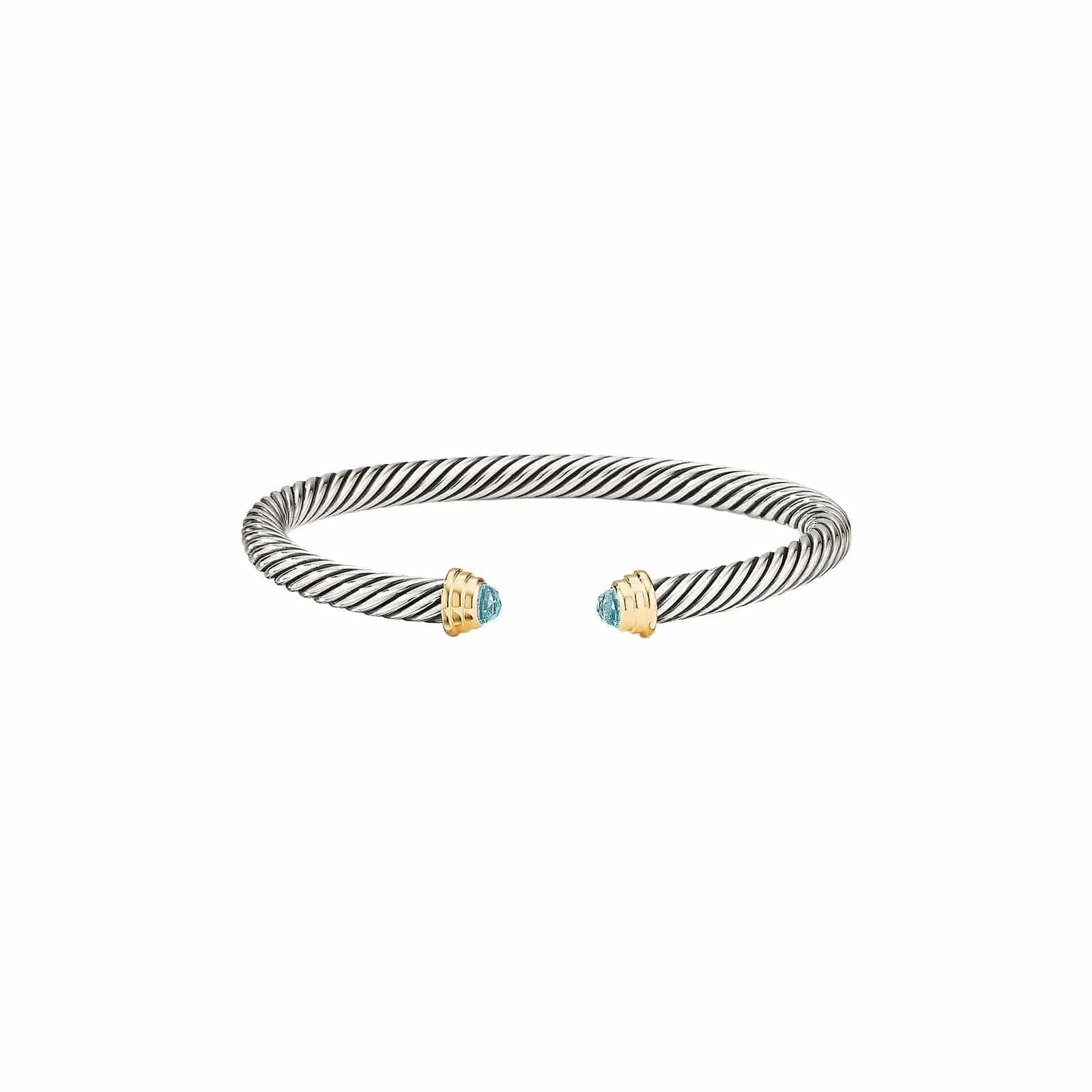 Aquamarine Cable Kids Cuff