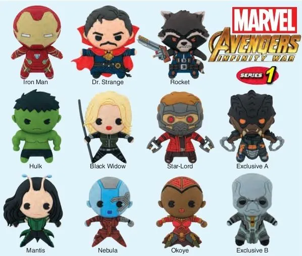 Avengers 3: Infinity War - 3D Figural Keychain series 01 Blind Bag