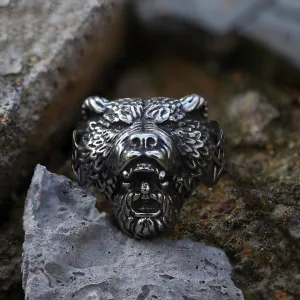 Bear Warrior Viking Ring