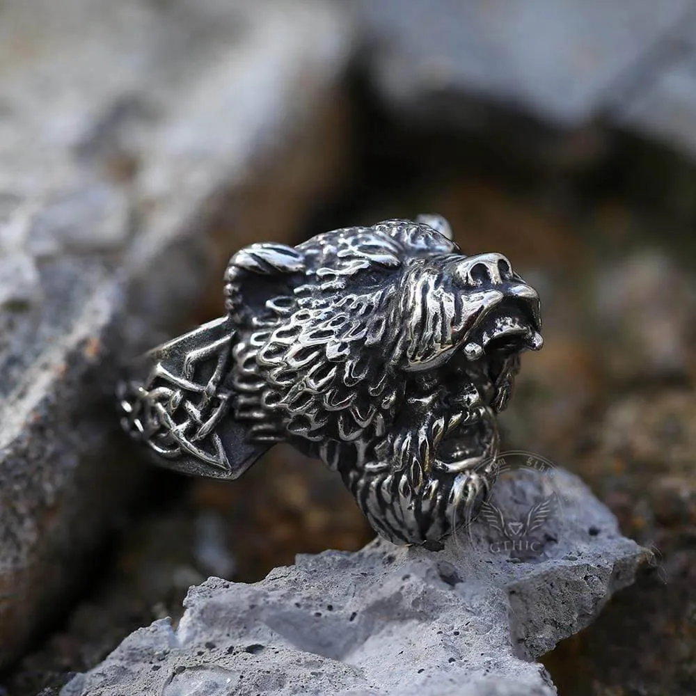 Bear Warrior Viking Ring