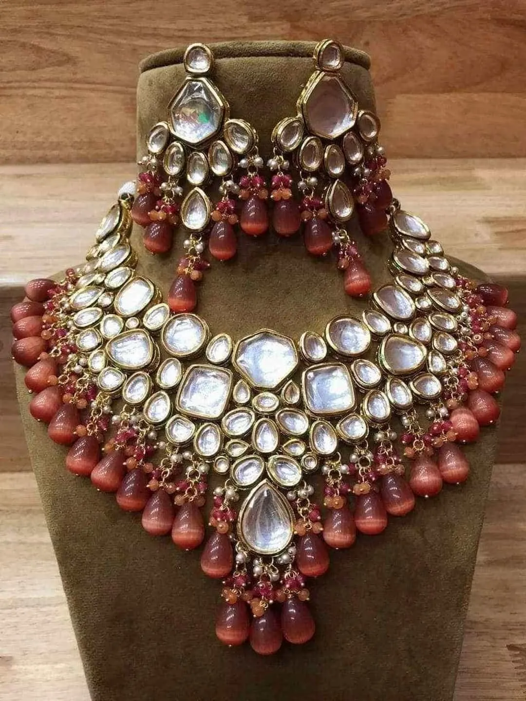 Big Kundan Precious Stone Necklace