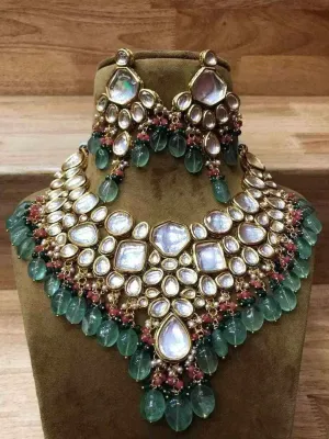 Big Kundan Precious Stone Necklace