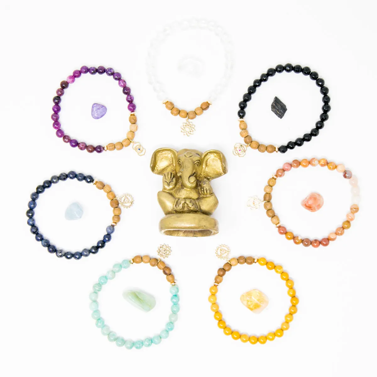 Calm   Creative: Second Chakra Diffuser Mala Bracelet