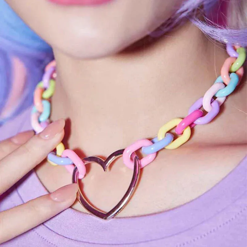 Candycore Heart Choker