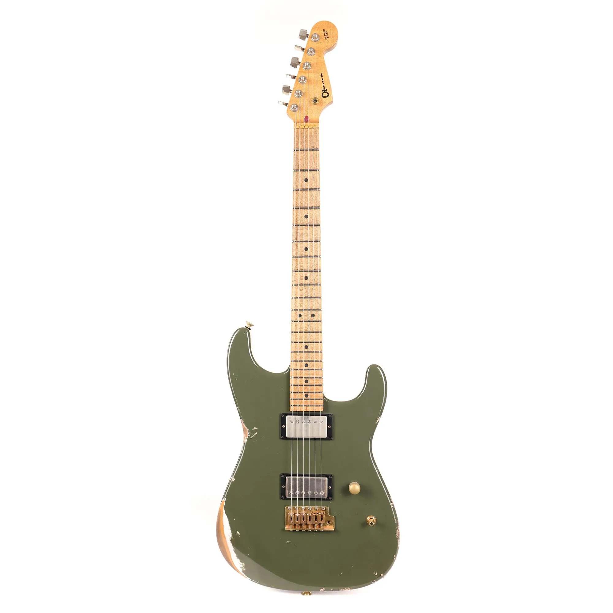 Charvel Custom Shop San Dimas Nitro Aged Faded Olive Green