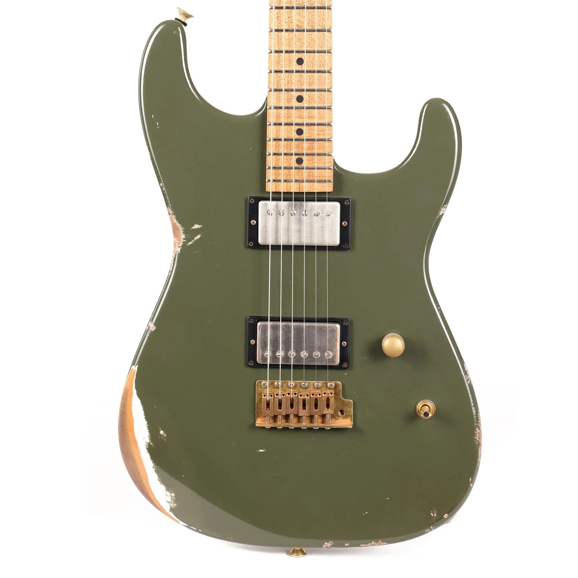 Charvel Custom Shop San Dimas Nitro Aged Faded Olive Green