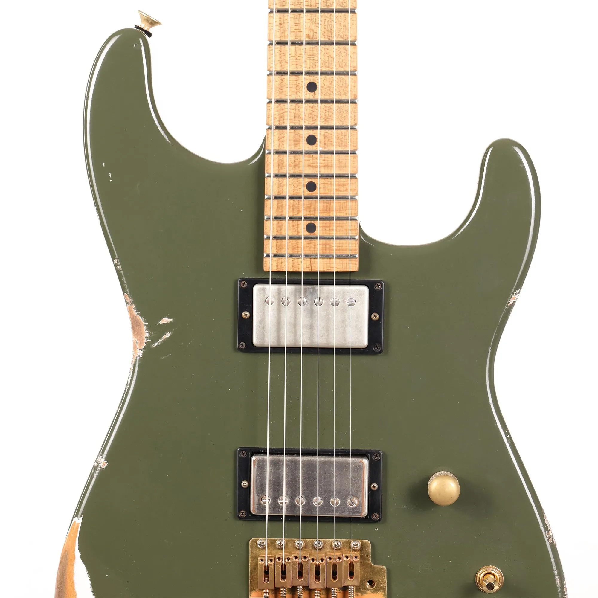 Charvel Custom Shop San Dimas Nitro Aged Faded Olive Green