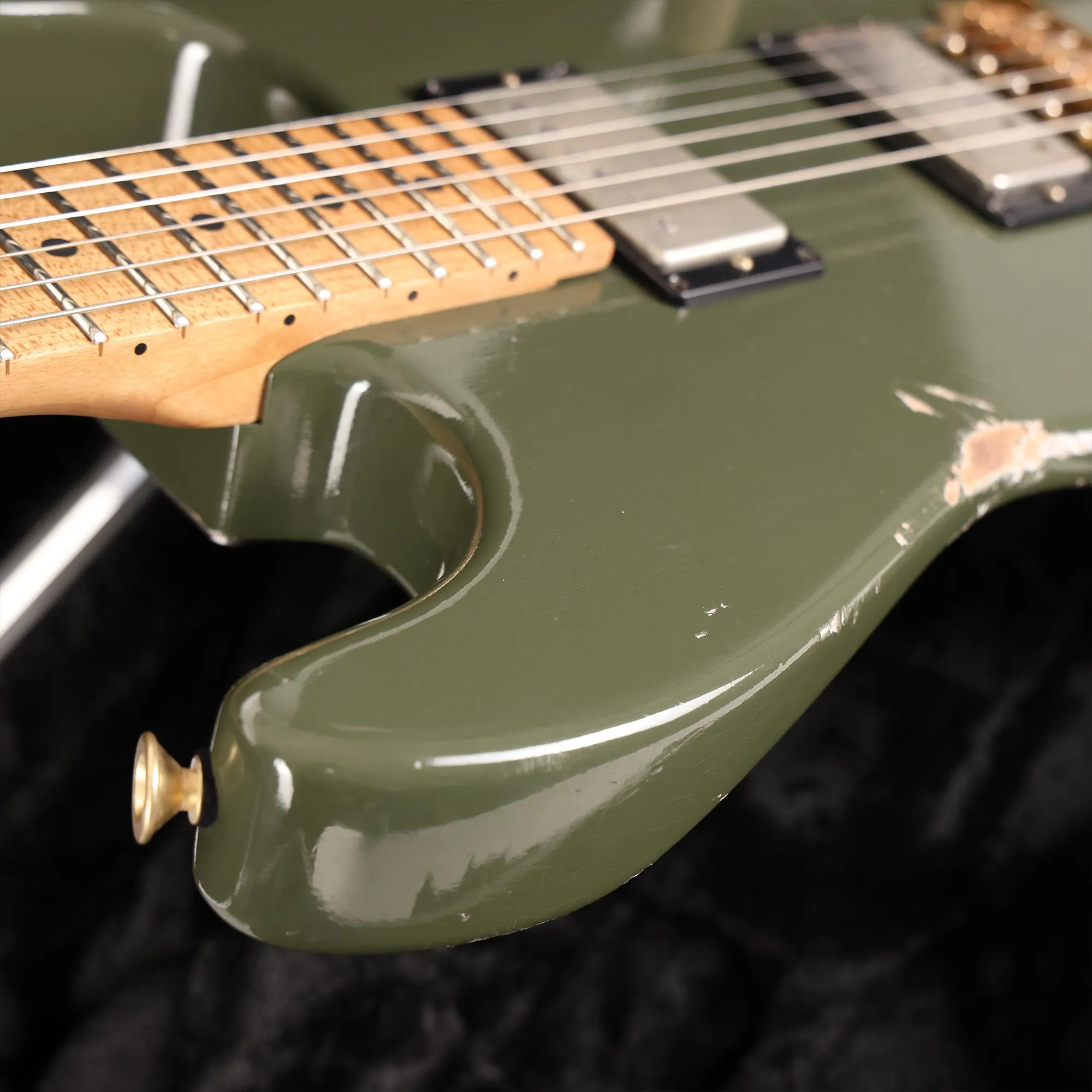 Charvel Custom Shop San Dimas Nitro Aged Faded Olive Green