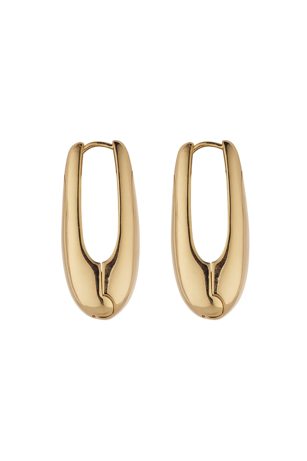 Chunky Gold Teardrop Earrings