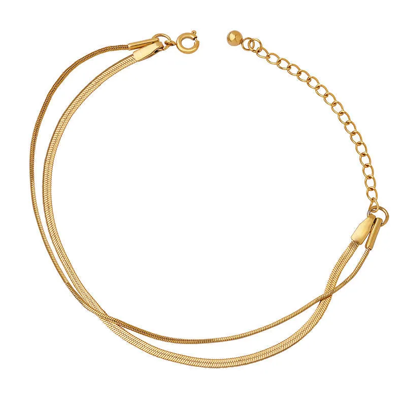 Classia Double Layer Gold Bracelet