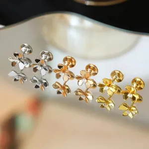 Classic Hot Sale 925 Sterling Silver Clover Stud Earrings Luxury High End Ladies Banquet Fashion Brand Jewelry Party Accessories