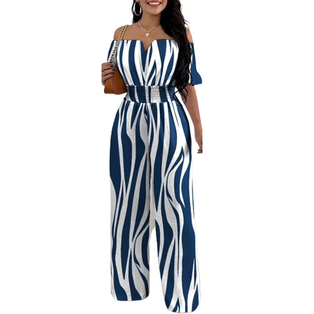 Classy Off-Shoulder High Waist Jumpsuit