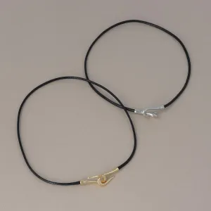 Cord Hook Choker Necklace