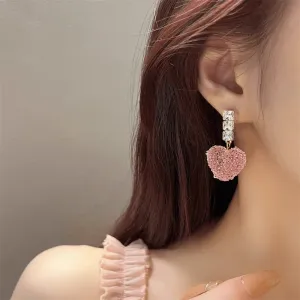 Crystal Candy Heart Earrings