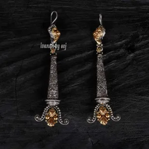 Designer Dual Tone Earrings