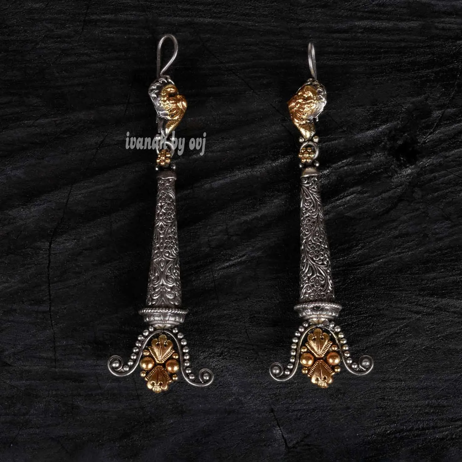 Designer Dual Tone Earrings