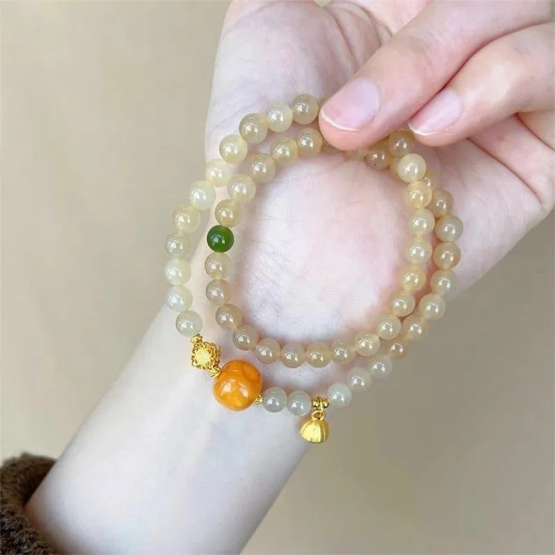 Double Circle Beaded Bracelet Niche Exquisite Bracelet