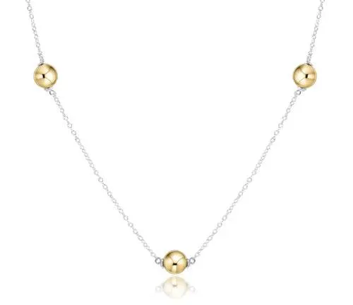 Enewton - choker simplicity chain - sterling mixed metal - classic 6mm gold