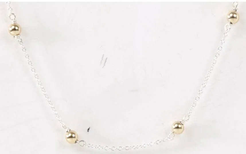 Enewton - choker simplicity chain - sterling mixed metal - classic 6mm gold