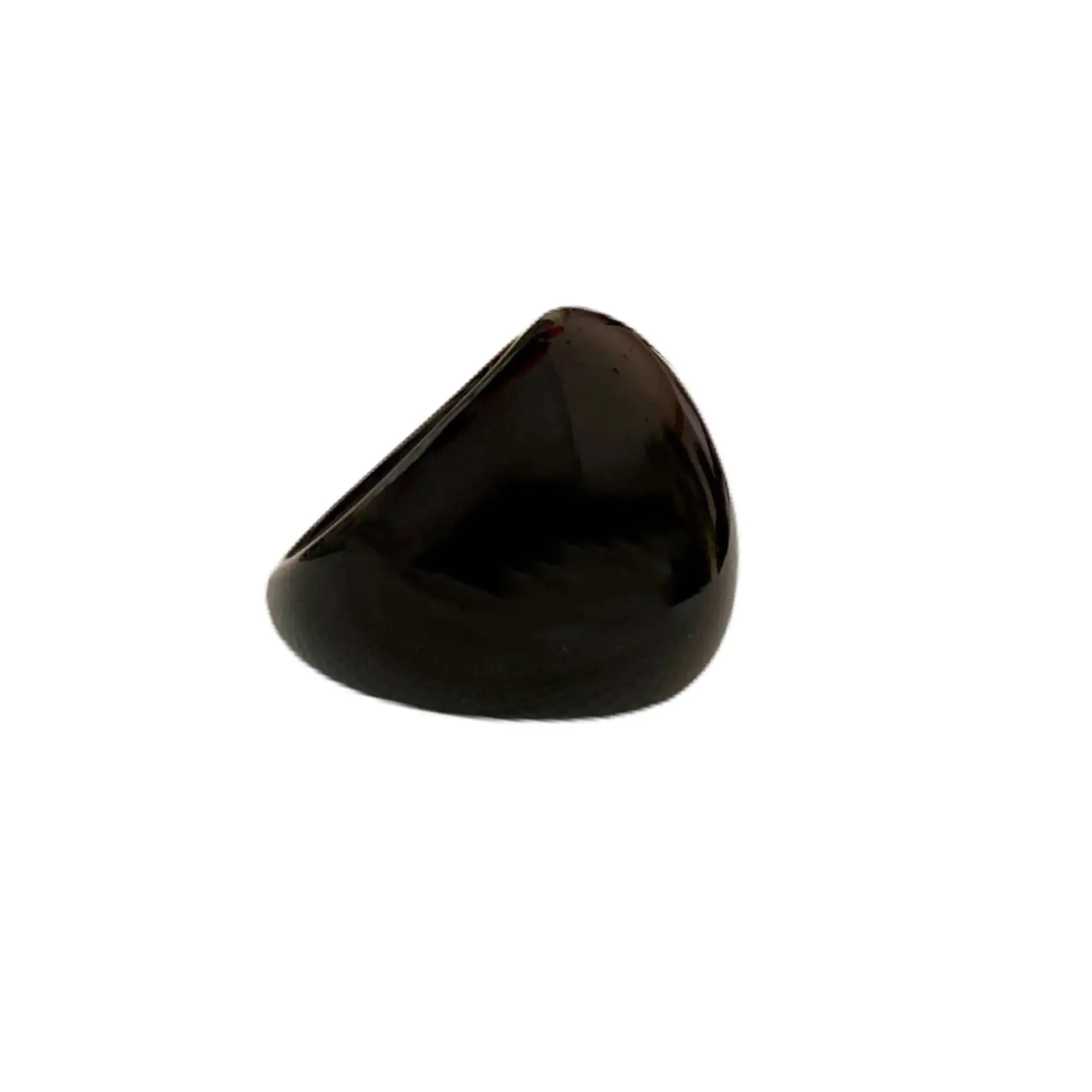 Glossy Black Dome Statement Ring