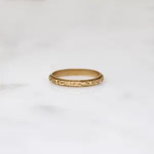 Itty Bitty Gold Flower Tiny Ring