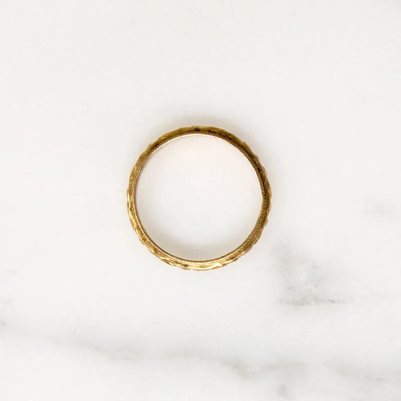 Itty Bitty Gold Flower Tiny Ring