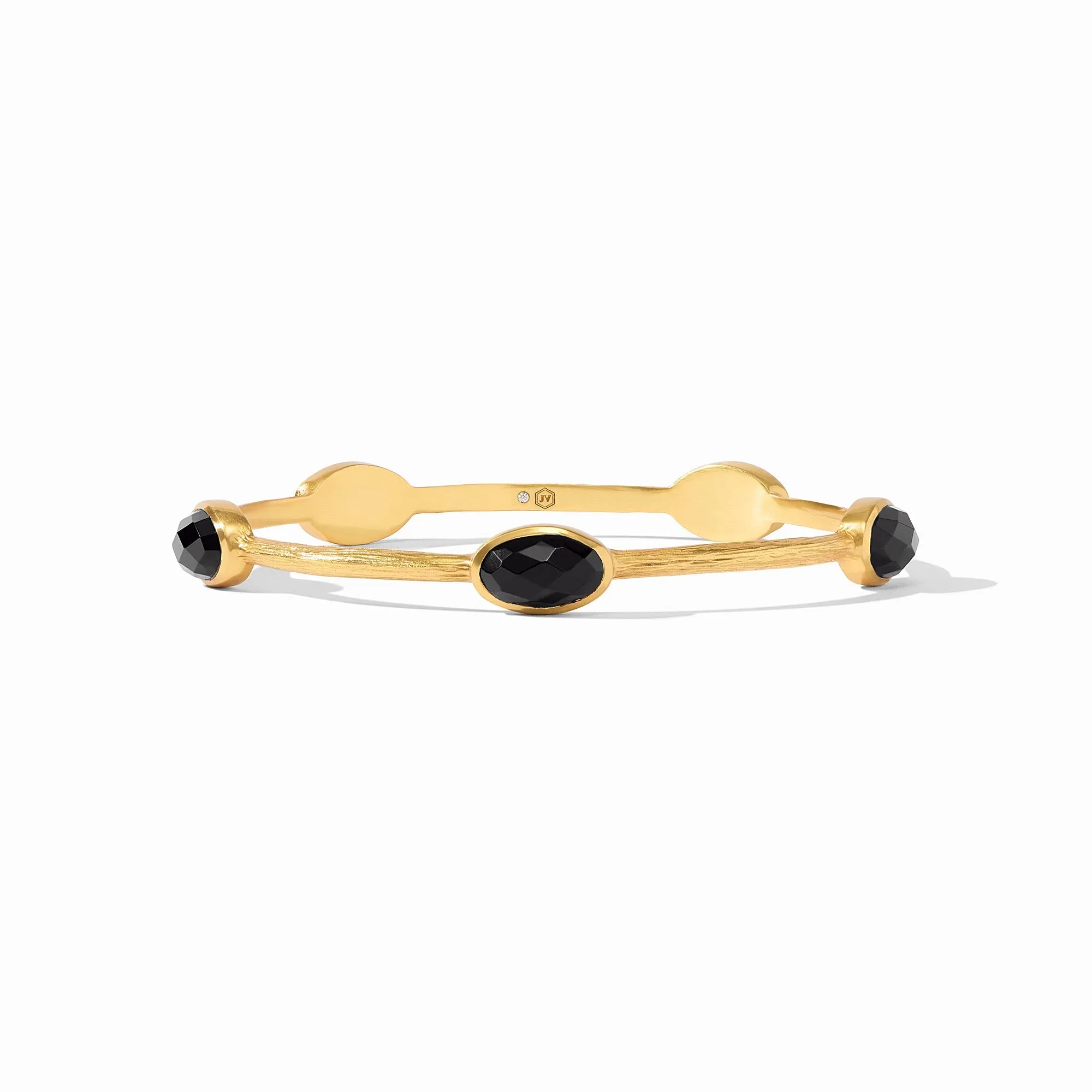 Ivy Stone Bangle Obsidian Black (Small)