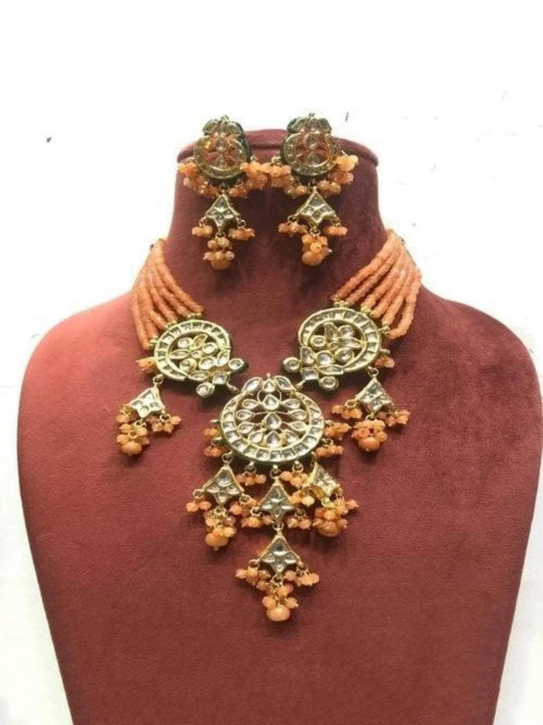 Kundan 3 Pendant Necklace