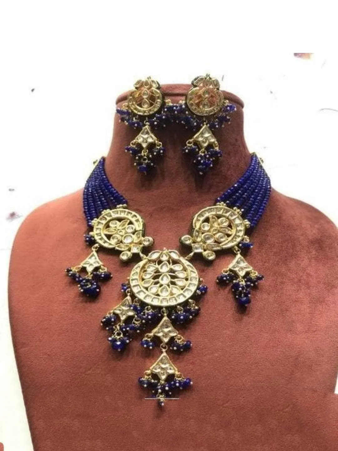 Kundan 3 Pendant Necklace