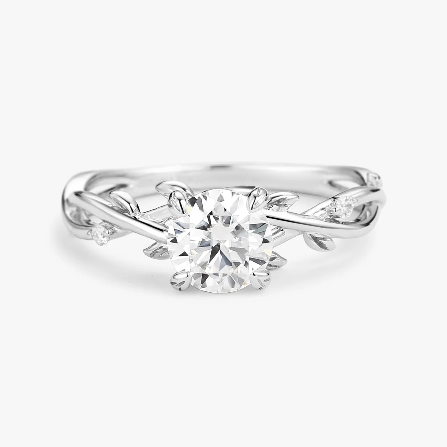 Moissanite Leafy Vintage Engagement Ring - Savannah