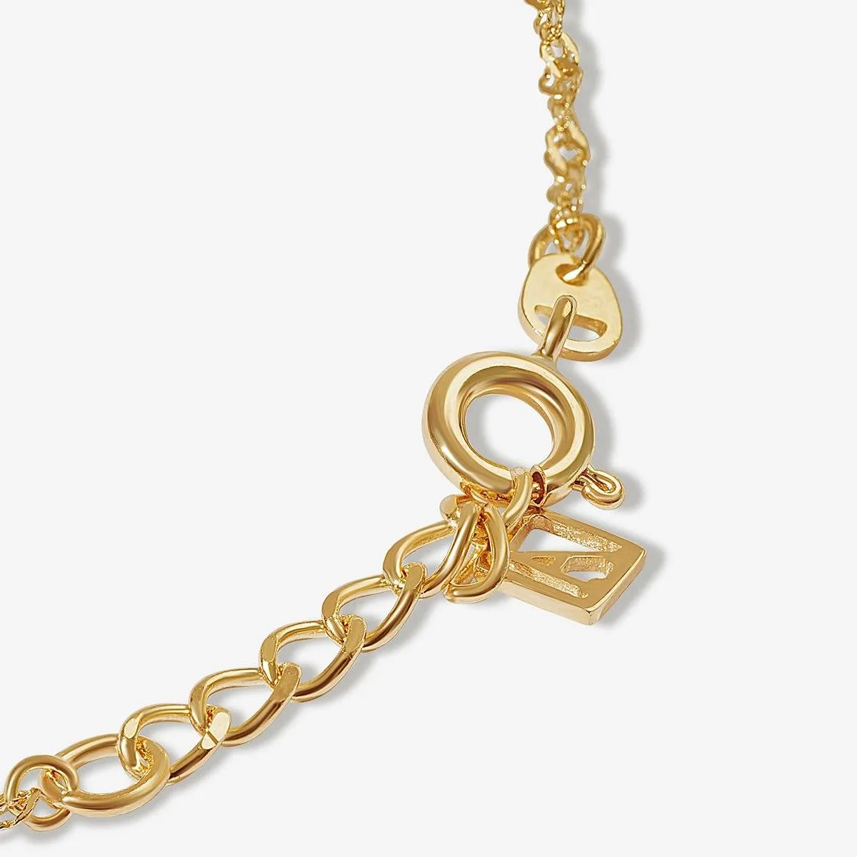 Mondechai ornate twisted chain anklet