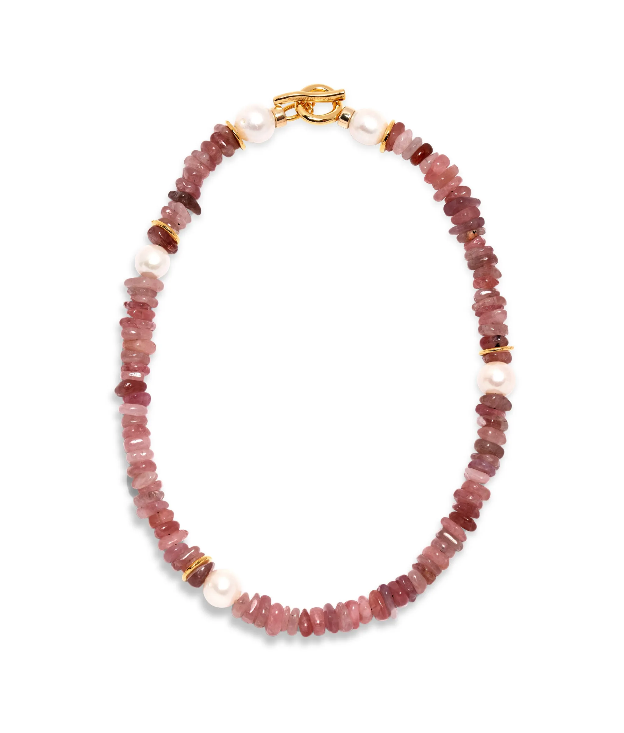 Mood Necklace in Strawberry Quartz