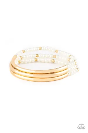 Paparazzi Bracelet ~ City Pretty - Gold