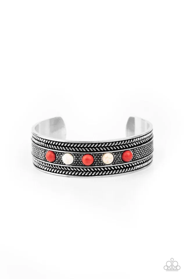 Paparazzi Bracelet ~ Quarry Quake - Red