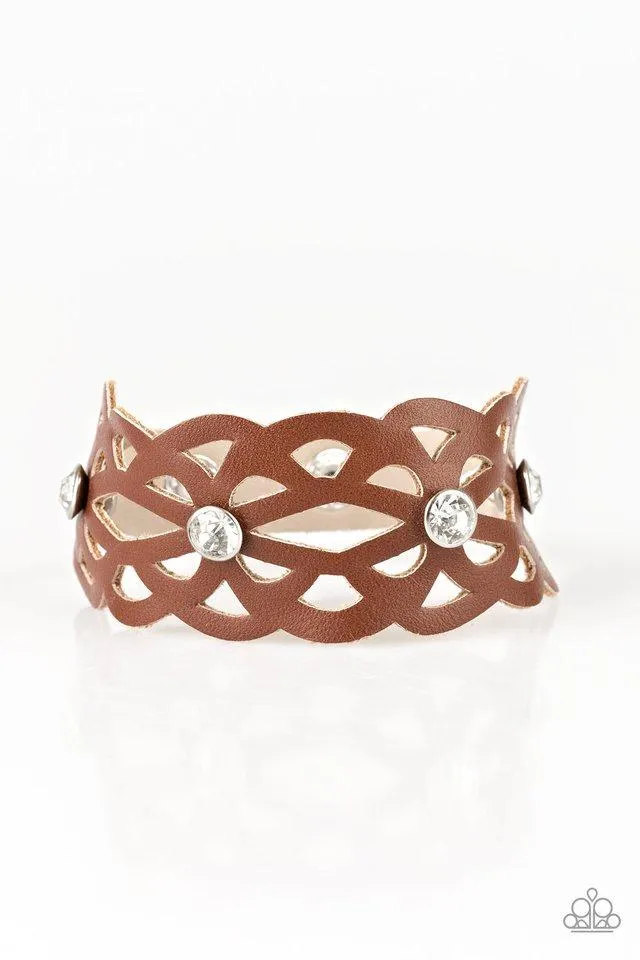 Paparazzi Bracelet ~ Runaway Radiance - Brown