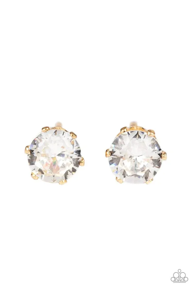 Paparazzi Earring ~ Delicately Dainty - Gold