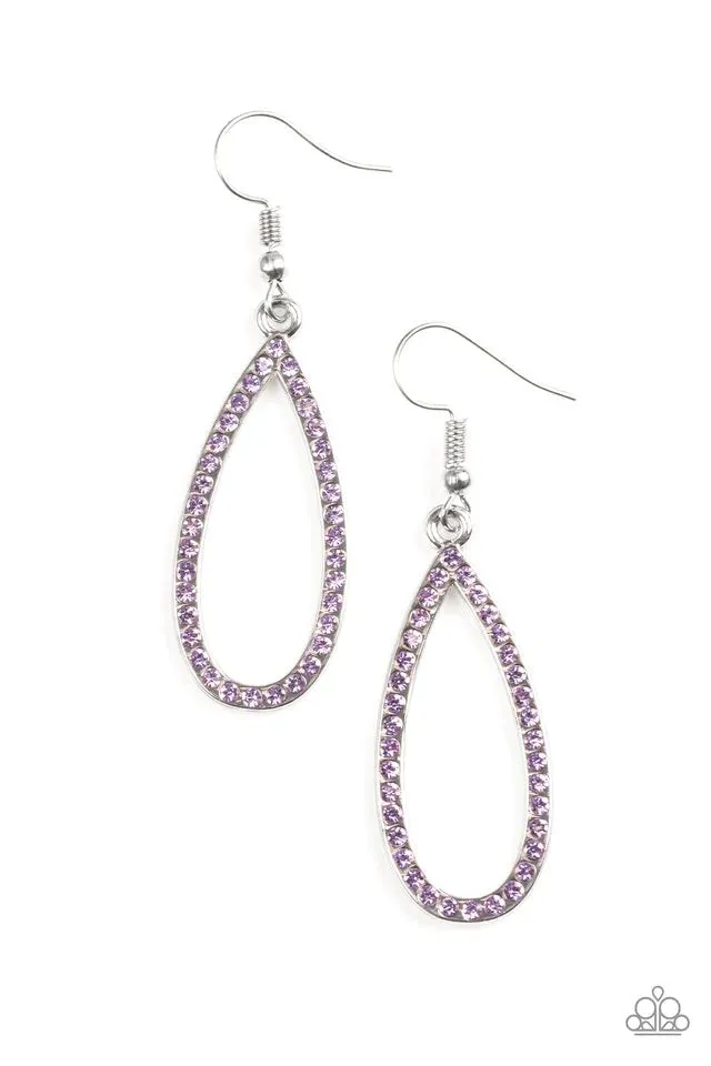 Paparazzi Earring ~ Twilight Shimmer - Purple