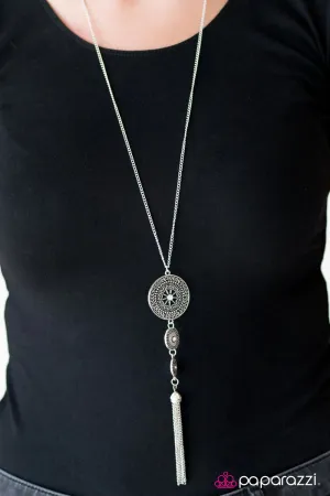 Paparazzi Necklace ~ Courage Is My Compass - White