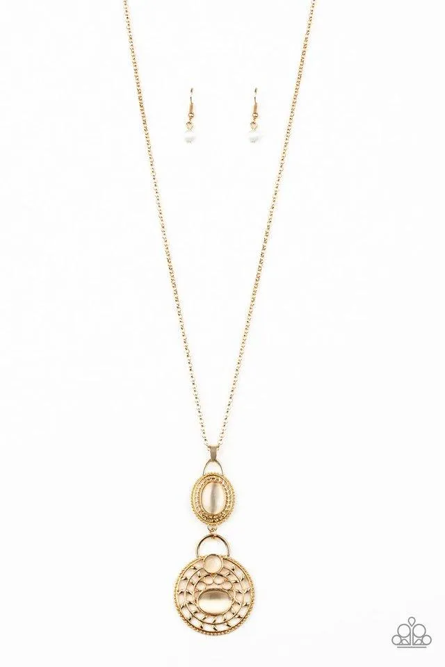 Paparazzi Necklace ~ Hook, VINE, and Sinker - Gold